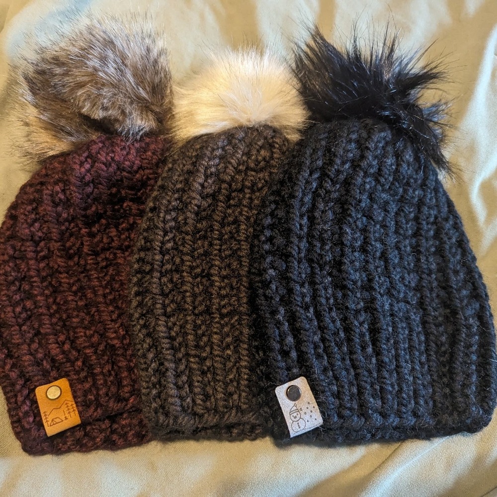 Handmade Winter Hat Set